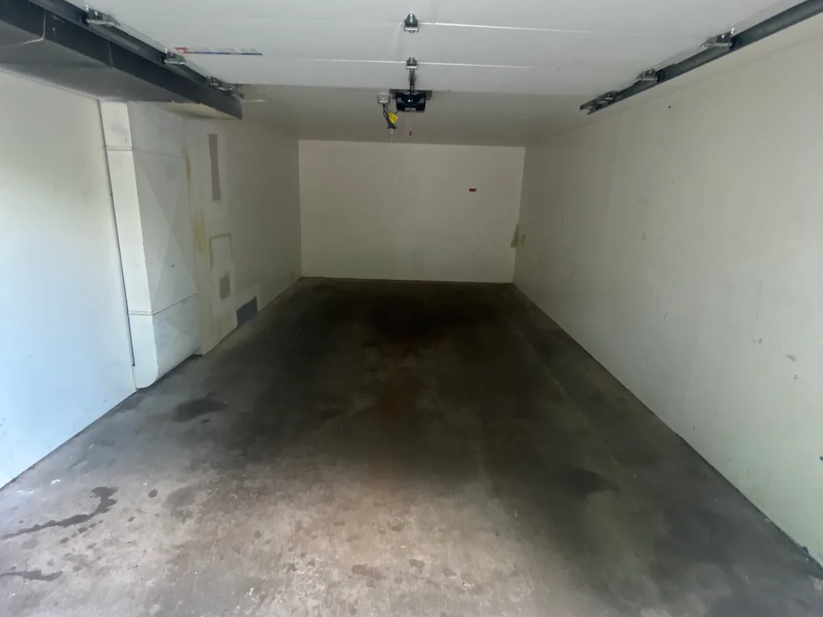 Empty Manchester garage after Junk Joy completed the cleanout